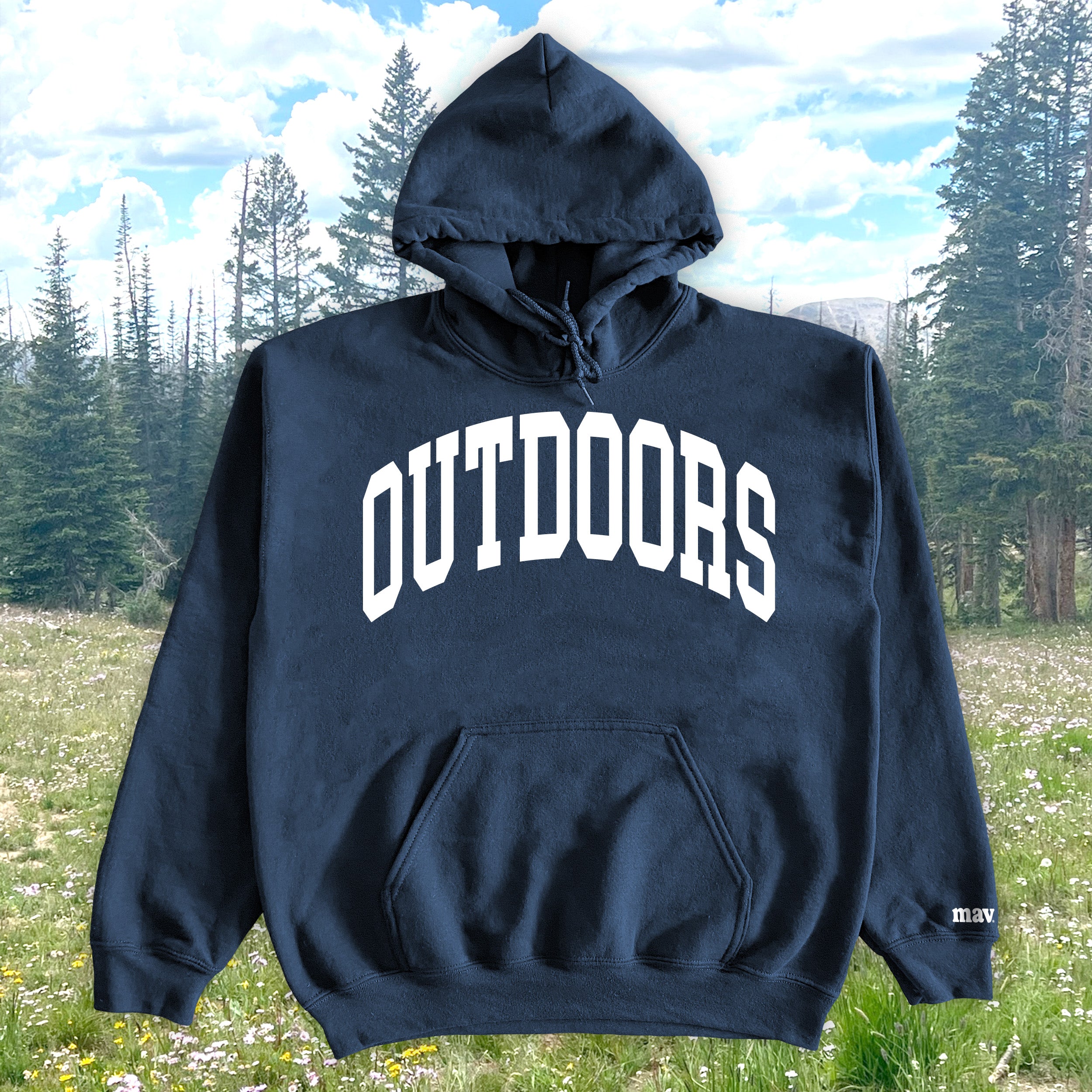 Outdoors Hoodie - Dusk Blue