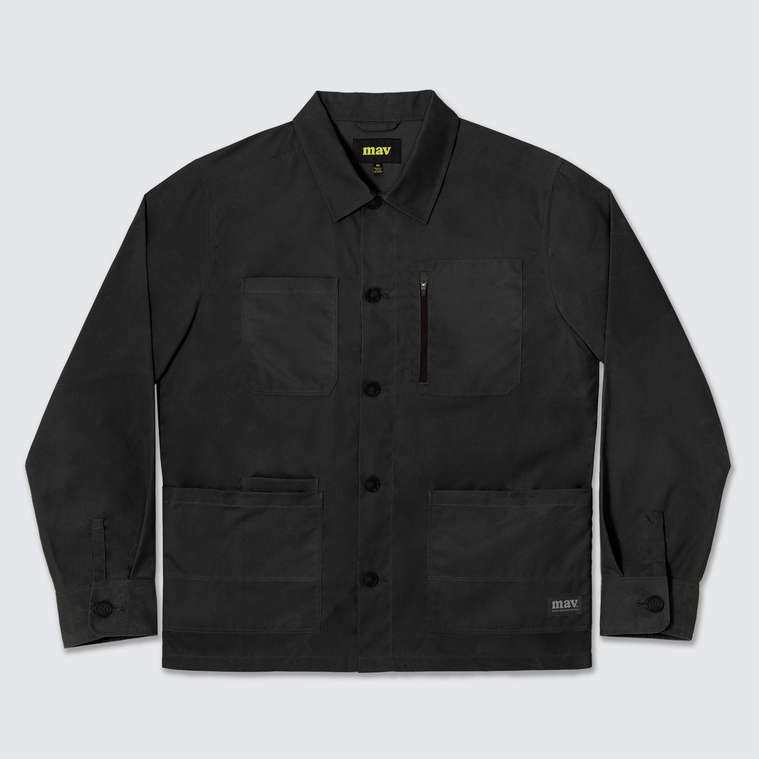 Guide Shirt Jacket - Black – Mav Brand