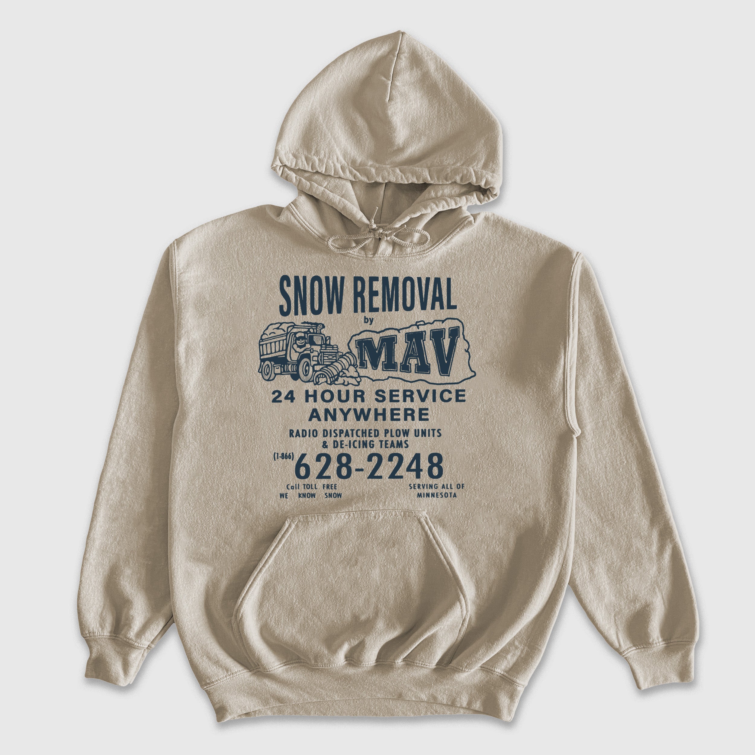 Snow Removal Hoodie Concrete