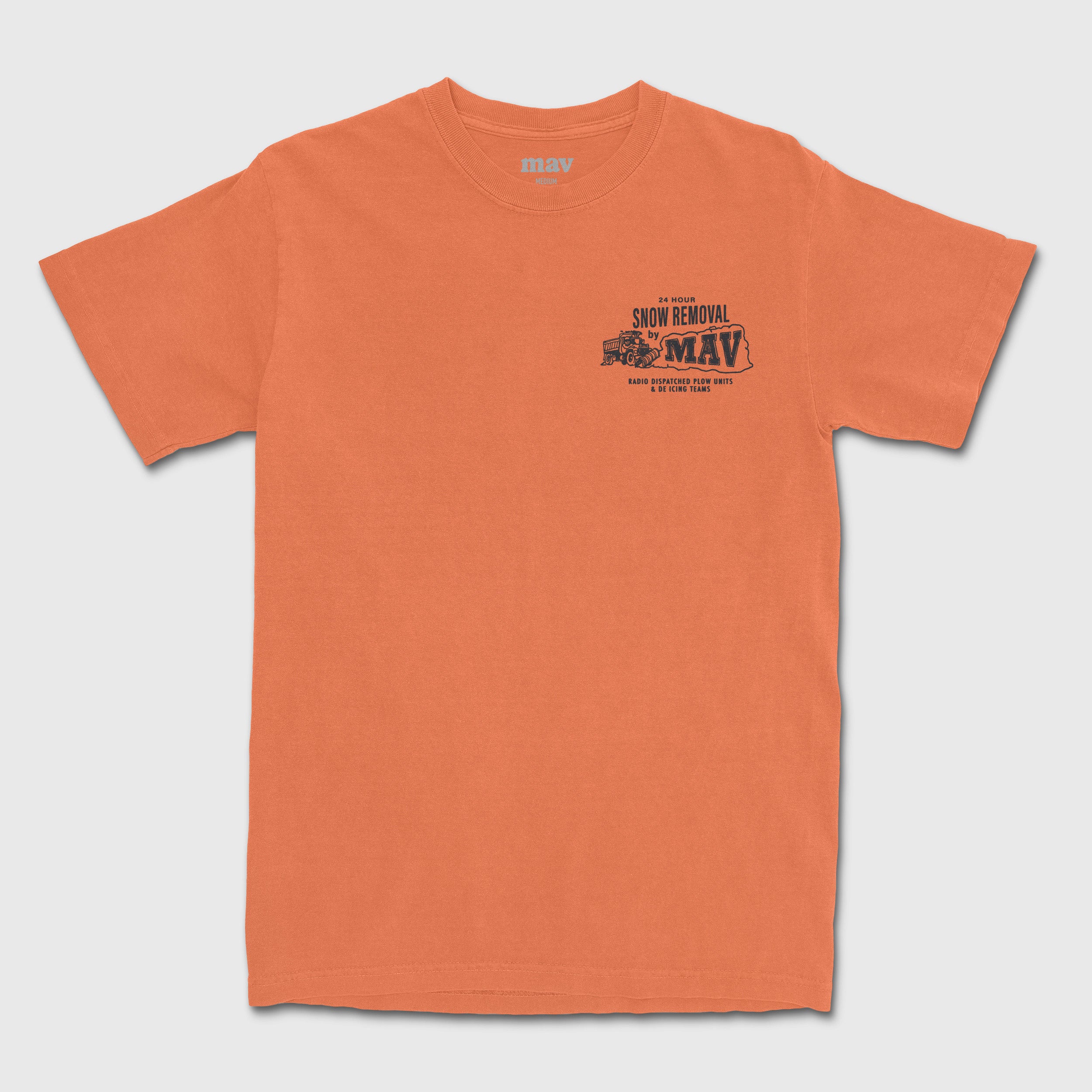 Snow Removal Tee Orange